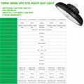 130-190LM/W 100W-300W UFO IP65 LED High Bay Light