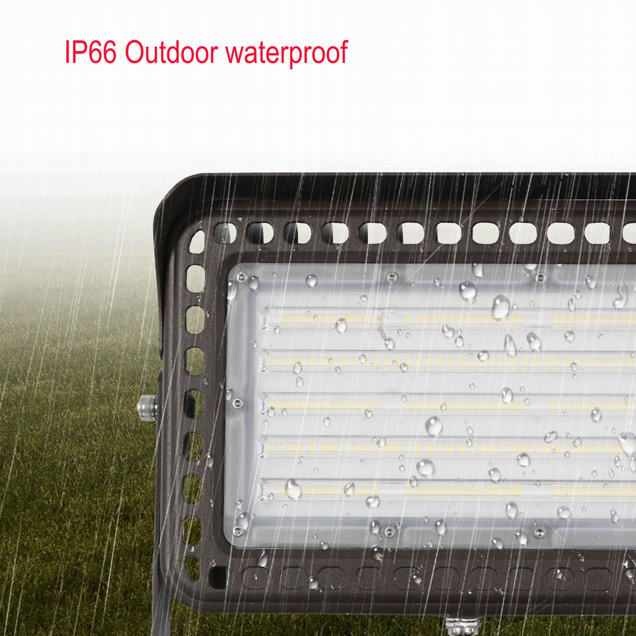 DLC Outdoor Building Projector LED Flood Light Arm Knuckle 1/2 NTSM U YOKE Brack 2