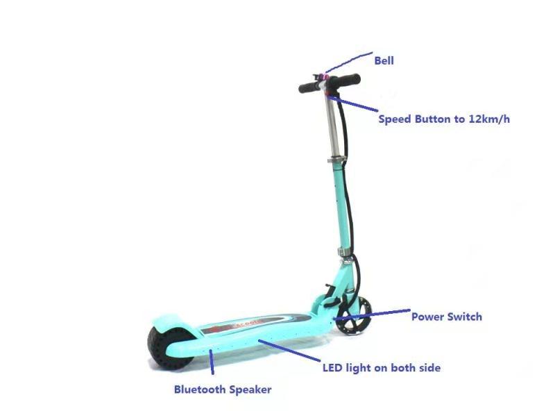 Best and cheapest Electric Scooter for Kids with bluetooth speaker 3