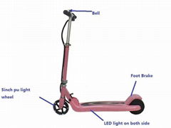 xiaomi kids scooter with bluetooth speaker and led light