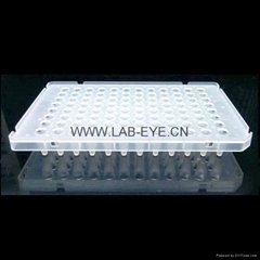 创萌LAB-EYE 7500fast专用高缘0.1ml半裙边磨砂96孔PCR板LE2211