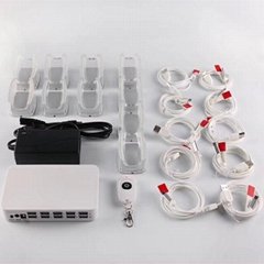 10 port smartphone retail alarms security remote control display system