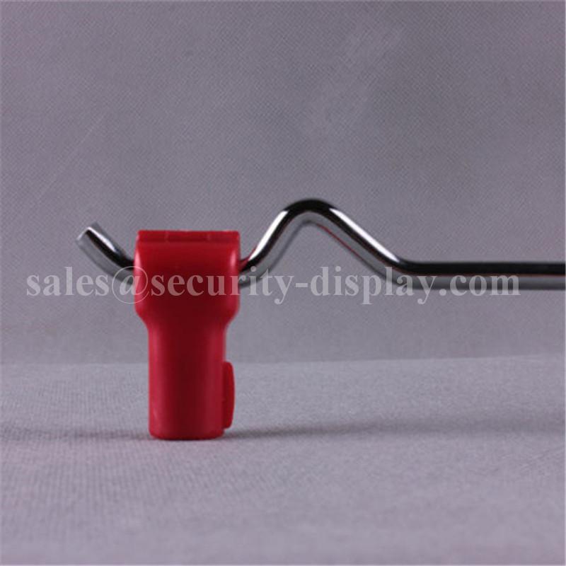 Safety display hook with stop lock