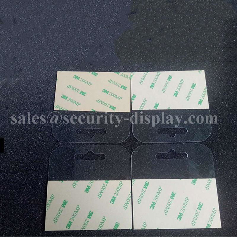 PVC Self Adhesive Tabs with Slot for Merchandising Onto Eurohooks 3