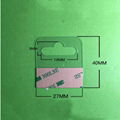 自粘透明PVC挂钩高粘飞机孔挂钩PET挂钩圆孔PP挂钩包装彩盒问号钩