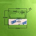自粘透明PVC挂钩高粘飞机孔挂钩PET挂钩圆孔PP挂钩包装彩盒问号钩