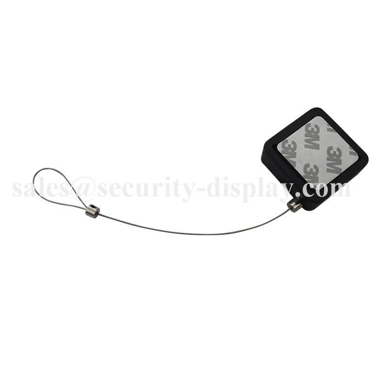 Plastic Square Shape Anti-Theft Recoiler with Adjustable Loop Cable End 5