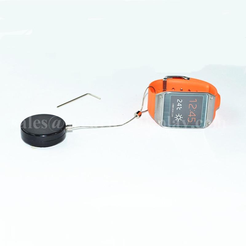 Round Anti-Theft Display Pull Box with Circular Sticky metal Plate end 4