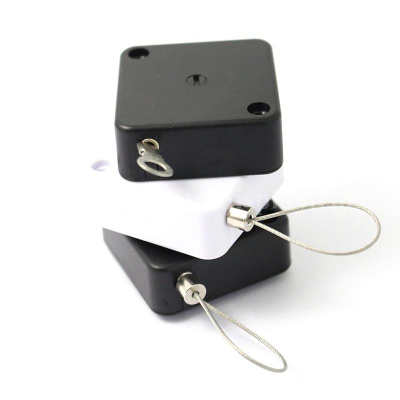 Square Anti-shoplifting Recoilers with Adjustable Wire Loop Lanyard 2