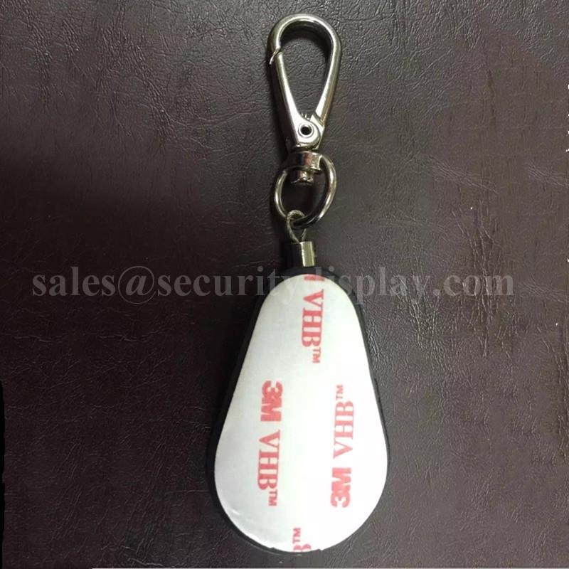 Tear Shape Retractable Key Tether Anti-Theft Recoiler with Key Hook End 5