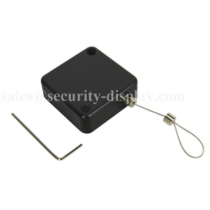 Square Shaped Mechanical Security Retractable Pull Lanyard Cable Recoiler 4