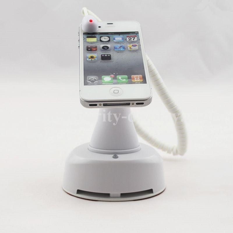 Cell Phone Security Holder with Alarm and Retractable Cable