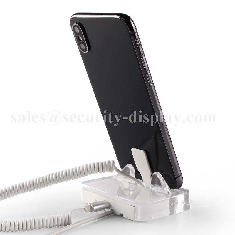 Acrylic vertical mobile phone alarm stand