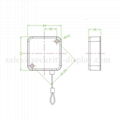 防盗展示钢丝拉线盒 易拉扣 自动伸缩盒