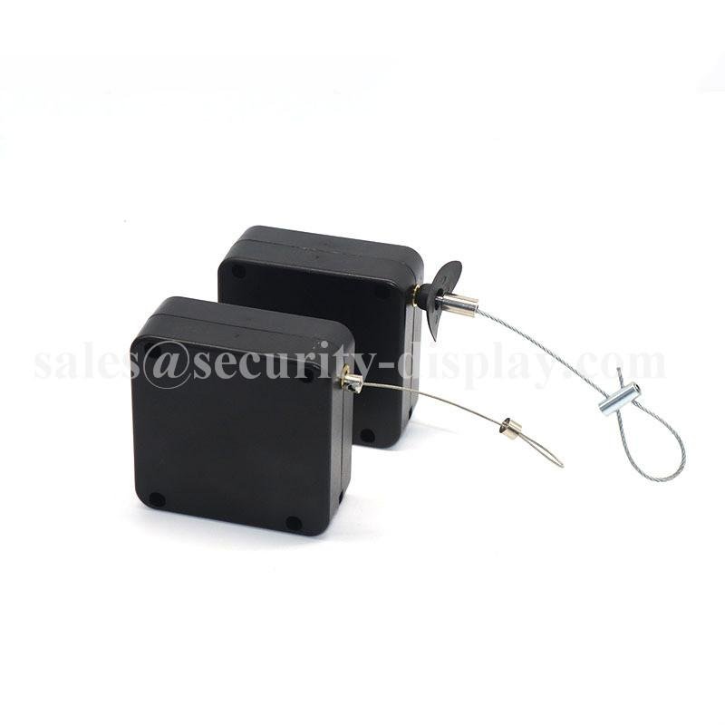 Heavy Duty Square Shape Retractable Anti Theft Steel Cable Pull Box 2