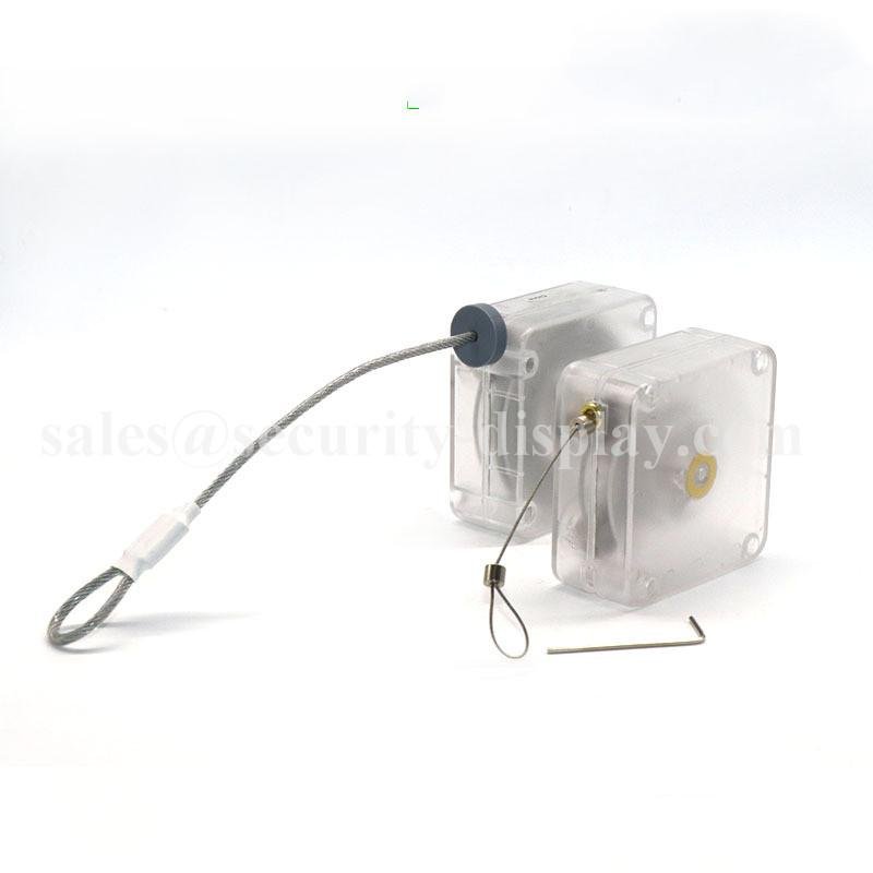Heavy Duty Square Shape Retractable Anti Theft Steel Cable Pull Box 3