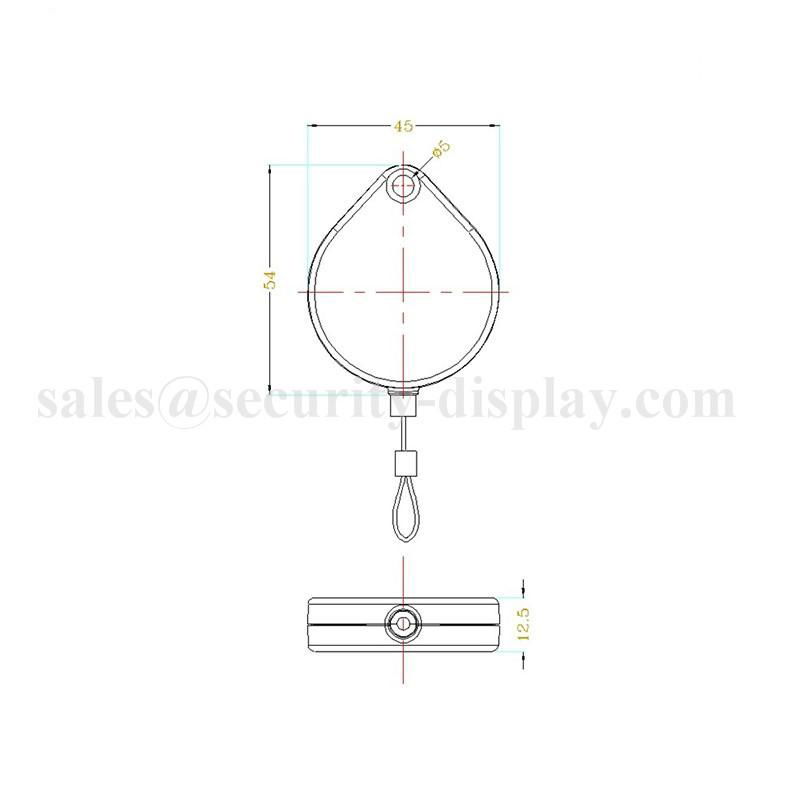 Heart Shaped Anti Theft Pull Box Recoiler Store Display Security Recoiler 4