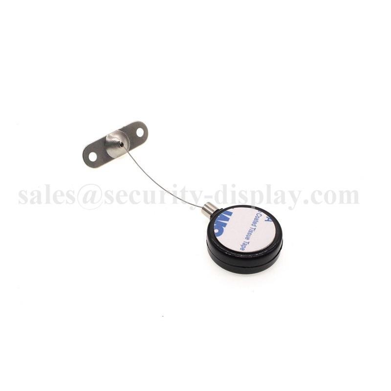 Retractable anti-theft pull box with extension security wire 3M sticker 3
