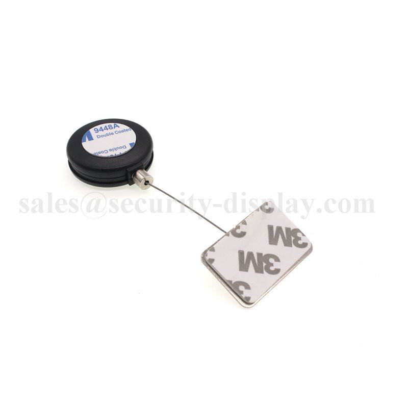 Retractable anti-theft pull box with extension security wire 3M sticker 4