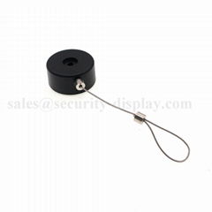 Retractable Circular Mini Mechanical Pull Box Recoiler for Anti-theft Display