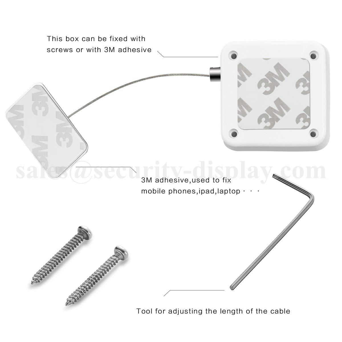 Retractable Laptop Cable Lock Hardware Security Cable Lock Anti Theft Lock  4