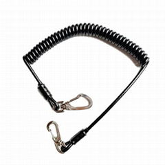 Snap Hook Coiled Cable Lanyard