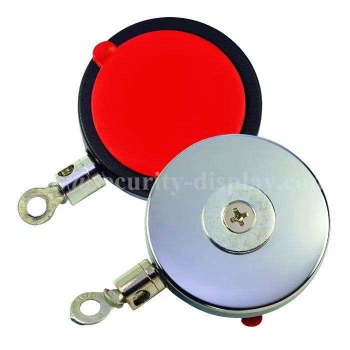 Round Security  Anti Theft Display Pull Box with Ring Terminal 