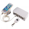 Multi-pors Mobile Phone Security Display Holder with Alarm Feature