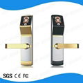 High identification speed Biometric Face Recognition sliding wooden door locks 1