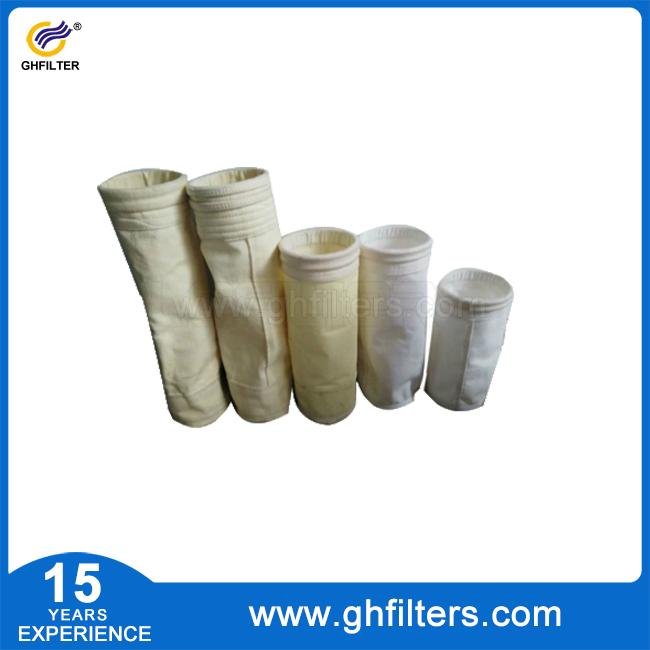 Chemical dust collector filter P84 polyimide non-woven filter bag 1