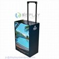 retractable handle cardboard trolley box with own logo 1