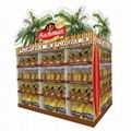 Supermarket Promotional Corrugated Cardboard Display or POP Up Display Stand/Pro 4