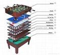 9 in 1 multi game table pool table