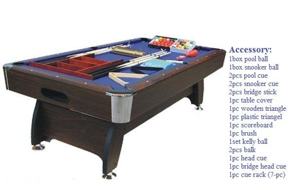 high quality billiard table with full accessories