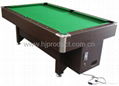 Electrically operated billiard table