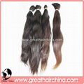 Virgin Human Hair Bulk Natural Color Body Wave GH-HB001 3