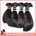 Virgin/ Natural Human Hair Extension/ Hair Bulk 2