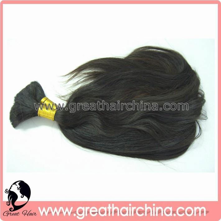 Virgin/ Natural Human Hair Extension/ Hair Bulk 4