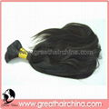 Virgin/ Natural Human Hair Extension/ Hair Bulk 4