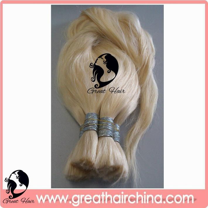 Virgin/ Natural Human Hair Extension/ Hair Bulk 5