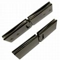 Export Germany brass black plated 180 degree glass hinge 1