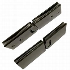 Export Germany brass black plated 180 degree glass hinge