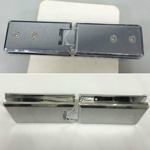 Export Germany brass black plated 180 degree glass hinge 3