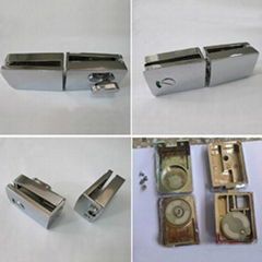 Zinc alloy door to door glass door indicator latch lock