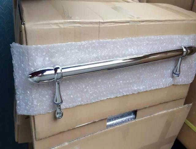 Polist bright finish stainless steel door handle-Bullet shape 2