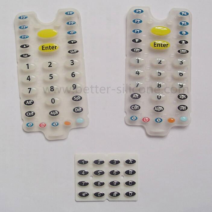 Elastomeric Rubber Silicone Epoxy Keypad 3