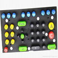 Double Durometer  Silicone Keypad