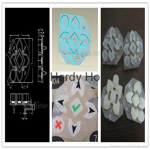 Silk Screen Elastic Rubber Silicone Keypad