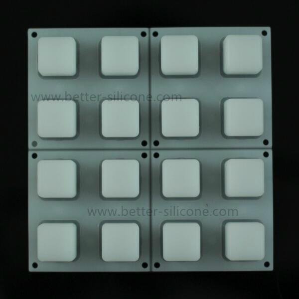 Elastomer 4x4 Buttons Transparent Silicone Keyboard