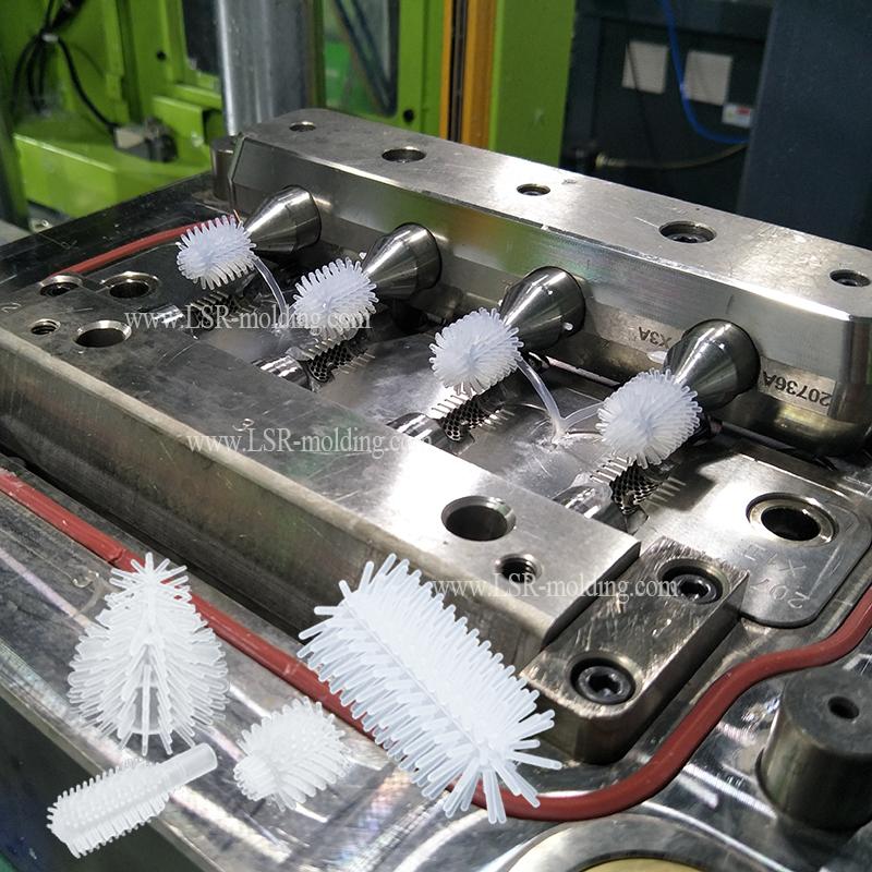 Liquid Silcone Rubber LSR Injection Mold Molding for Bottle Brush BT